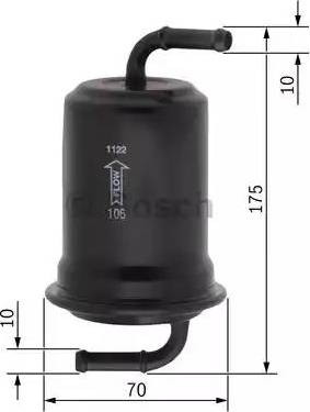 BOSCH 0 450 905 957 - Degvielas filtrs www.autospares.lv