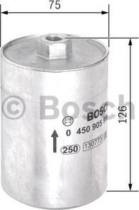 BOSCH 0 450 905 906 - Degvielas filtrs www.autospares.lv