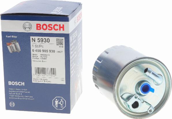 BOSCH 0 450 905 930 - Degvielas filtrs www.autospares.lv