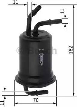 BOSCH 0 450 905 973 - Degvielas filtrs www.autospares.lv