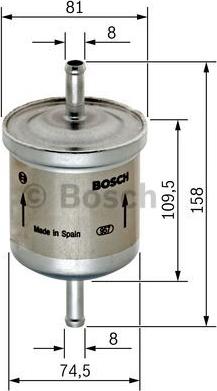 BOSCH 0 450 905 095 - Degvielas filtrs autospares.lv