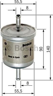 BOSCH 0 450 905 280 - Degvielas filtrs www.autospares.lv