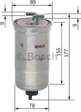 BOSCH 0 450 906 440 - Degvielas filtrs www.autospares.lv