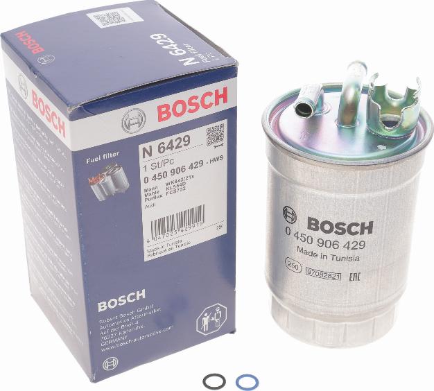 BOSCH 0 450 906 429 - Degvielas filtrs www.autospares.lv