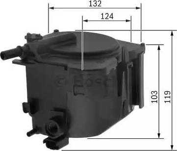 BOSCH 0 450 906 471 - Degvielas filtrs www.autospares.lv