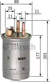 BOSCH 0 450 906 308 - Degvielas filtrs www.autospares.lv