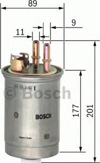 BOSCH 0 450 906 307 - Degvielas filtrs www.autospares.lv