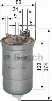 BOSCH 0 450 906 318 - Fuel filter www.autospares.lv