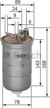 BOSCH 0 450 906 274 - Fuel filter www.autospares.lv