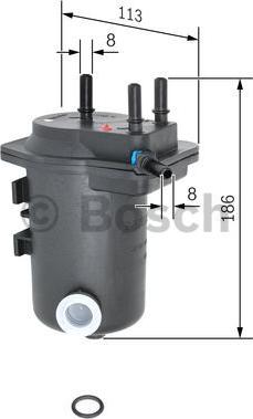 BOSCH 0 450 907 008 - Fuel filter www.autospares.lv