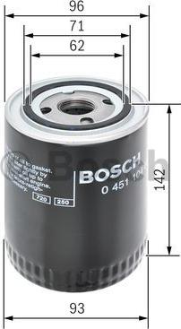 BOSCH 0 451 104 066 - Oil Filter www.autospares.lv