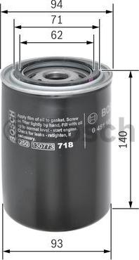 BOSCH 0 451 104 005 - Oil Filter www.autospares.lv