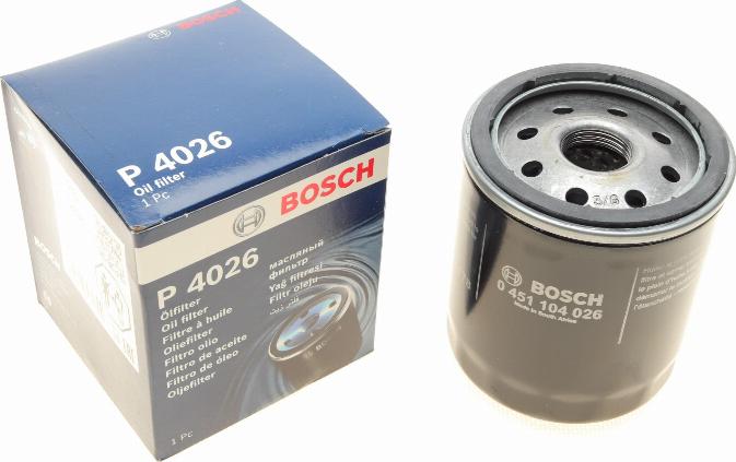 BOSCH 0 451 104 026 - Eļļas filtrs autospares.lv