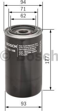 BOSCH 0 451 105 188 - Eļļas filtrs www.autospares.lv