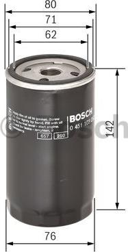 BOSCH 0 451 103 092 - Oil Filter www.autospares.lv