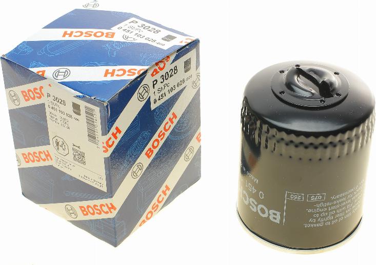 BOSCH 0 451 103 028 - Eļļas filtrs www.autospares.lv