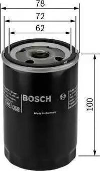 BOSCH 0451103283 - Масляный фильтр www.autospares.lv