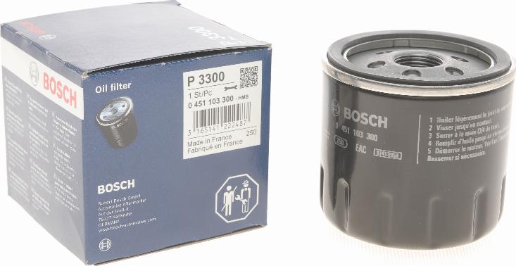 BOSCH 0 451 103 300 - Масляный фильтр www.autospares.lv