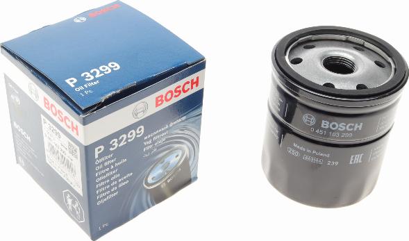 BOSCH 0 451 103 299 - Oil Filter www.autospares.lv