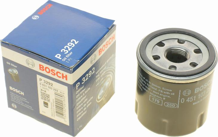 BOSCH 0 451 103 292 - Oil Filter www.autospares.lv