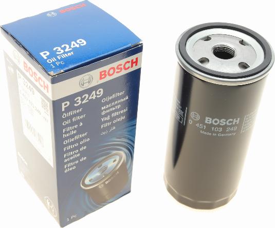 BOSCH 0 451 103 249 - Eļļas filtrs autospares.lv