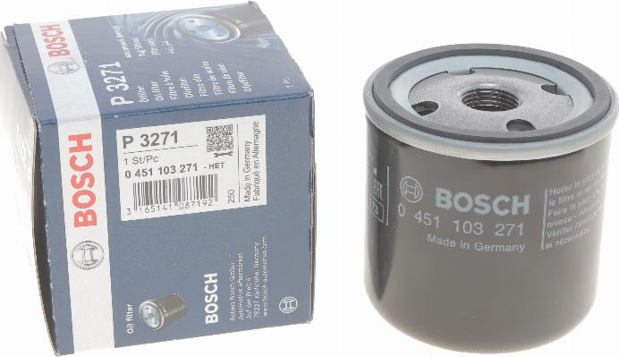 BOSCH 0 451 103 271 - Eļļas filtrs www.autospares.lv