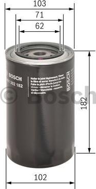 BOSCH 0 451 302 182 - Масляный фильтр www.autospares.lv