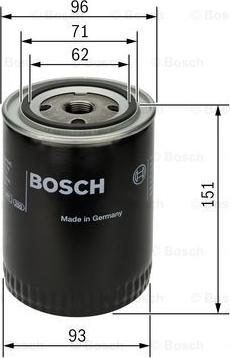 BOSCH 0 451 203 012 - Eļļas filtrs www.autospares.lv