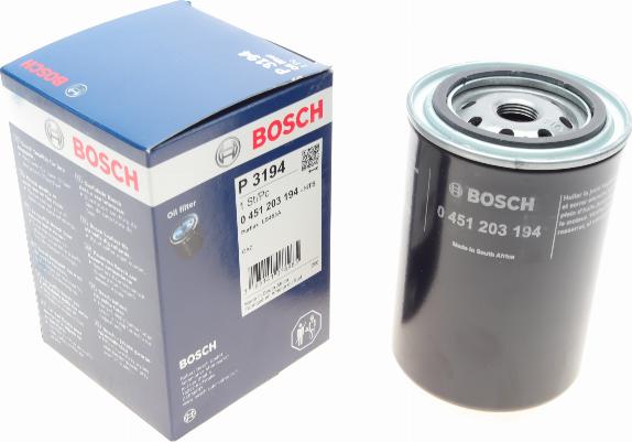 BOSCH 0 451 203 194 - Eļļas filtrs www.autospares.lv