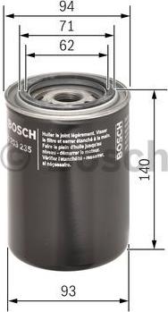 BOSCH 0 451 203 235 - Eļļas filtrs www.autospares.lv