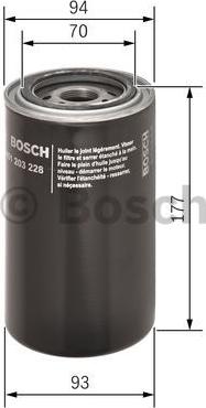 BOSCH 0 451 203 228 - Eļļas filtrs www.autospares.lv