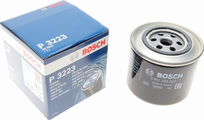 BOSCH 0 451 203 223 - Eļļas filtrs www.autospares.lv