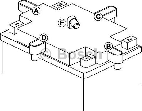 BOSCH 0 092 M4F 170 - Startera akumulatoru baterija www.autospares.lv