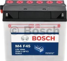 BOSCH 0 092 M4F 450 - Startera akumulatoru baterija www.autospares.lv