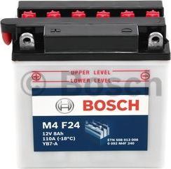 BOSCH 0 092 M4F 240 - Startera akumulatoru baterija www.autospares.lv