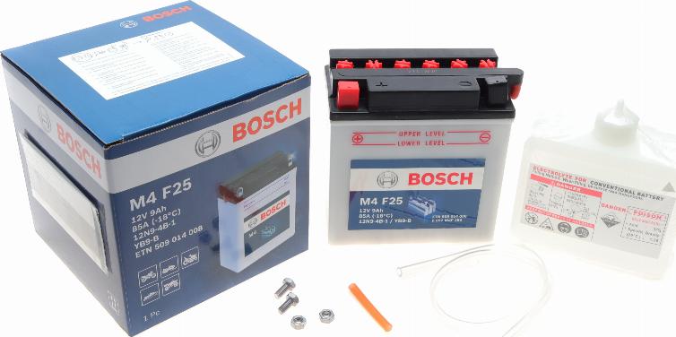 BOSCH 0 092 M4F 250 - Startera akumulatoru baterija www.autospares.lv