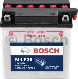 BOSCH 0 092 M4F 260 - Startera akumulatoru baterija www.autospares.lv