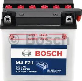 BOSCH 0 092 M4F 210 - Startera akumulatoru baterija www.autospares.lv