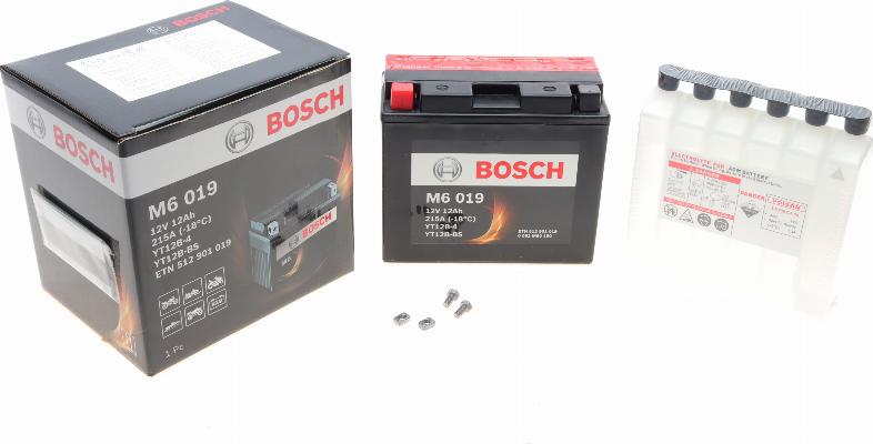 BOSCH 0 092 M60 190 - Startera akumulatoru baterija www.autospares.lv