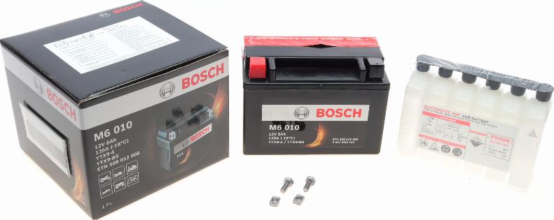 BOSCH 0 092 M60 100 - Startera akumulatoru baterija www.autospares.lv