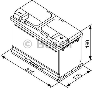 BOSCH 0 092 S40 110 - Startera akumulatoru baterija www.autospares.lv