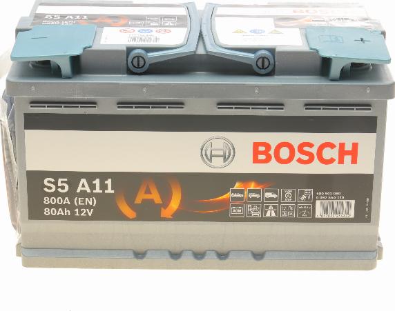 BOSCH 0 092 S5A 110 - Стартерная аккумуляторная батарея, АКБ www.autospares.lv