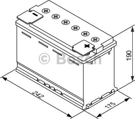 BOSCH 0 092 S60 050 - Startera akumulatoru baterija www.autospares.lv