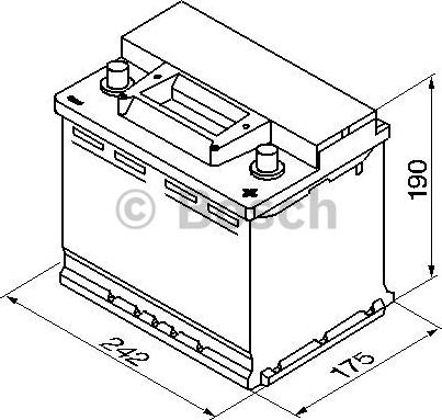 BOSCH 0 092 S30 050 - Startera akumulatoru baterija www.autospares.lv