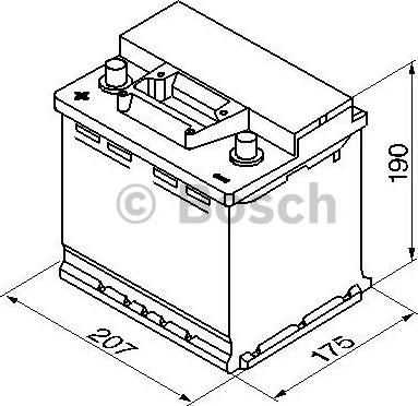 BOSCH 0 092 S30 030 - Startera akumulatoru baterija www.autospares.lv