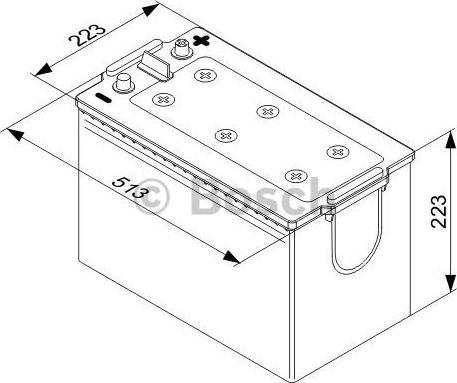 BOSCH 0 092 T40 770 - Startera akumulatoru baterija www.autospares.lv