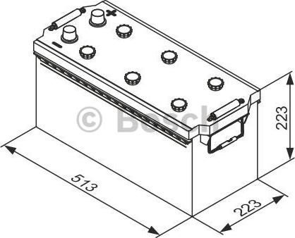 BOSCH 0 092 T30 770 - Startera akumulatoru baterija autospares.lv