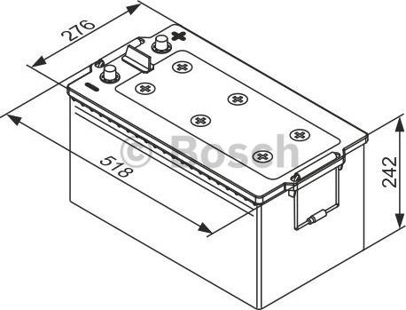 BOSCH 0 092 TE0 800 - Starter Battery www.autospares.lv