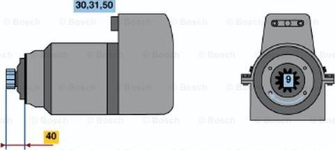 BOSCH 0 001 416 040 - Starter www.autospares.lv