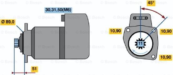 BOSCH 0 001 416 053 - Стартер www.autospares.lv